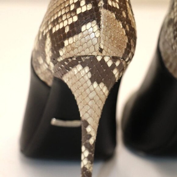 Gucci Daisy Python Cap Toe Heel Ankle Bootie Womens EU 37 US 6 - Picture 13 of 16